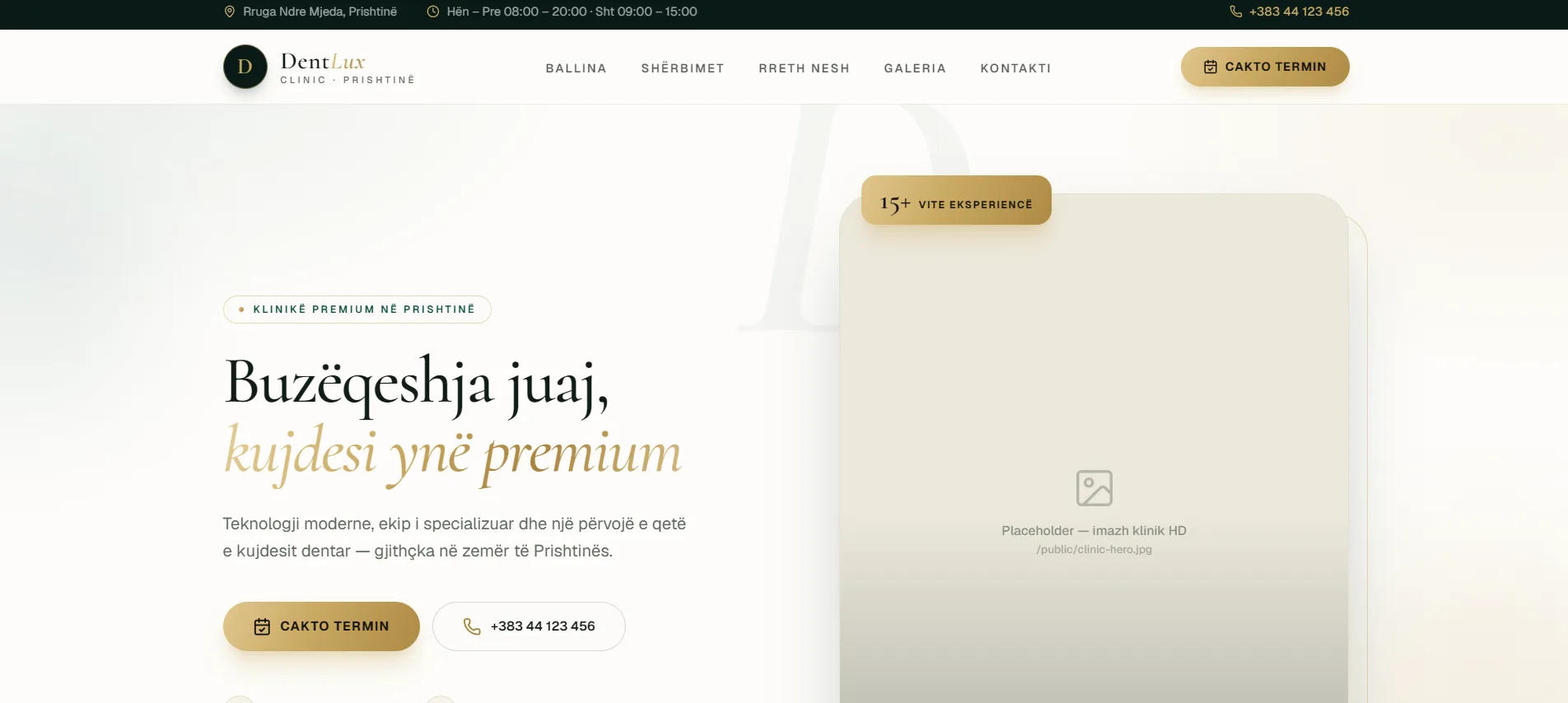 DentLux Dental Clinic Project